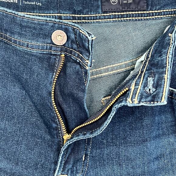 AG Adriano Goldschmied Men's Jeans 33x27 Blue Denim The Graduate Tailored Leg - Picture 8 of 13